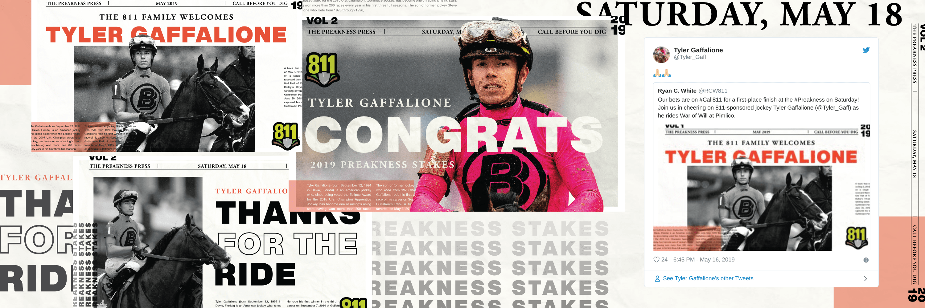 Tyler Gaffalione Preakness Winning Graphics