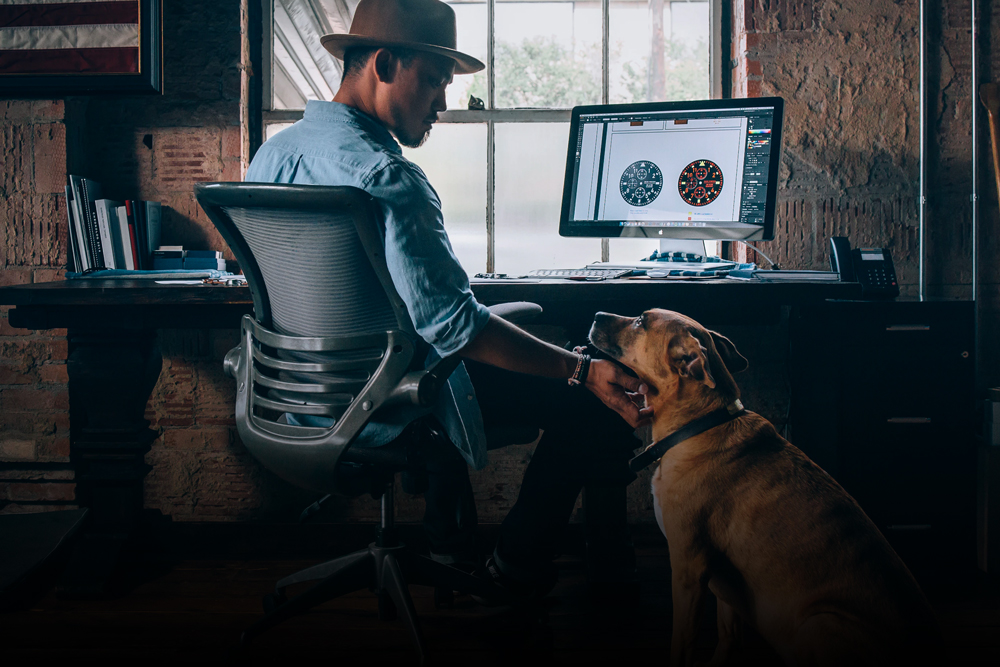 Writing Website Copy on Laptop